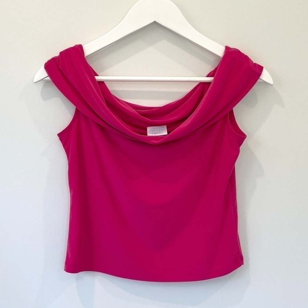 Abound Pink Off the Shoulder Crop Top